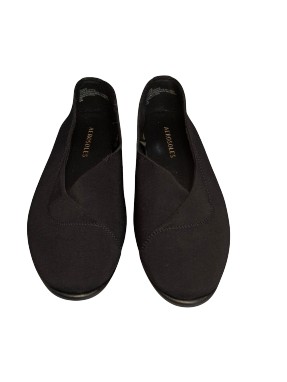 Aerosoles Bolena Black Stretch Flats Size 7